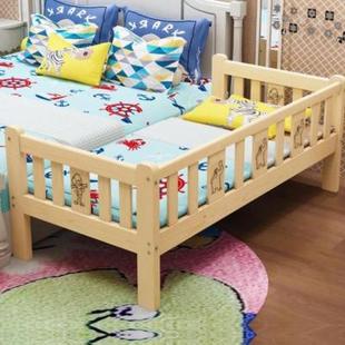 婴儿床床围防撞围条带滑梯x包边男孩单人床防压小户型新生儿家