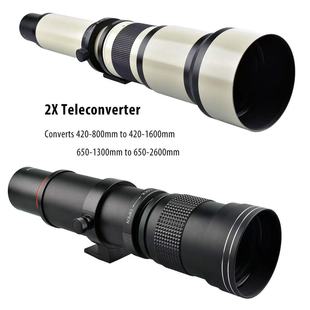 420 1600mm F8.3国产手动镜头长焦变焦望远单反探月拍鸟摄影风景