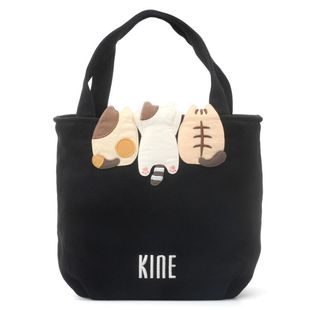 日本设计原创可爱背影猫卡通纯棉布小手提包女轻便时尚 逛街散步包