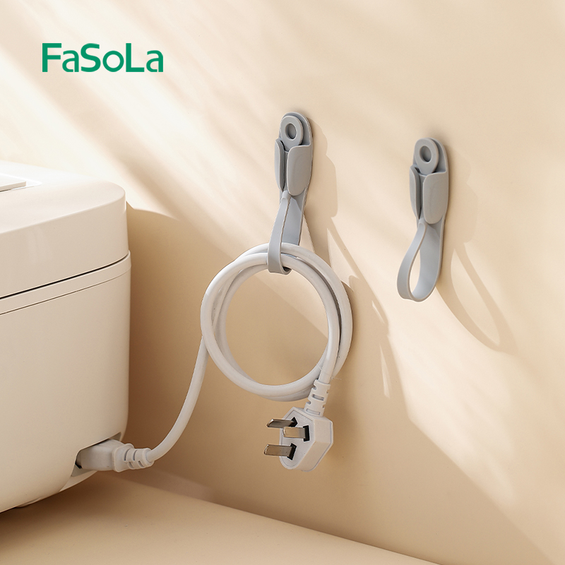 FaSoLa插头固定器防掉落电线收纳绕线器电饭锅线充电数据线束线带