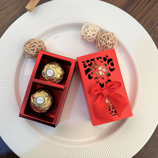 婚礼糖盒成品含糖情人节教师节礼物 官方款 费列罗巧克力喜糖2粒