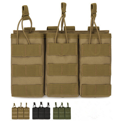 守护者 战术三联夹袋 M4对讲机包 模型套Molle背心附件包