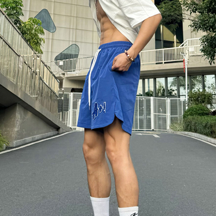 男速干跑步运动裤 短裤 ANDTIME美式 潮牌训练街头四分裤 男潮