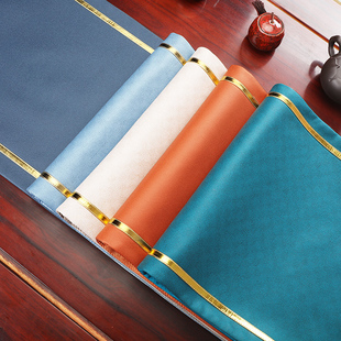 科技布桌旗现代简约茶桌布轻奢风长条布防水茶垫茶几餐桌布 新中式