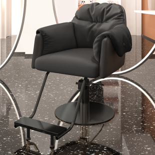 美发店椅子理发椅网红发廊专用高端理发店座椅剪发凳不锈钢美发椅