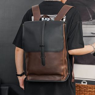 旅行背包时尚 书包潮流电脑包 复古大容量双肩包 韩版 新款 男包男士