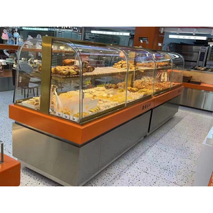广东面包岛面包柜展柜面包烘焙展柜超市架柜示中柜边115柜炒货柜