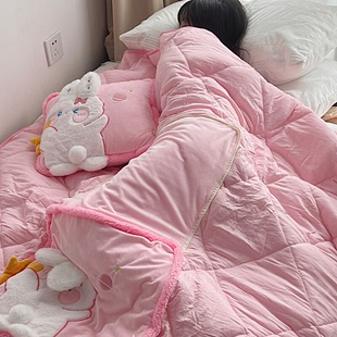 折叠抱枕b被子两用二合一空调被女生办公室午睡枕头毯子加厚汽车