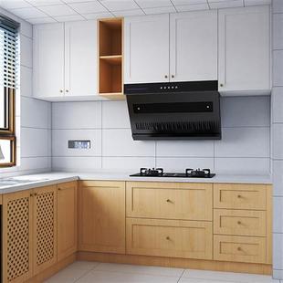 石英石整体橱柜定做定制厨房家用一体大理石厨柜整体橱柜成品 新款