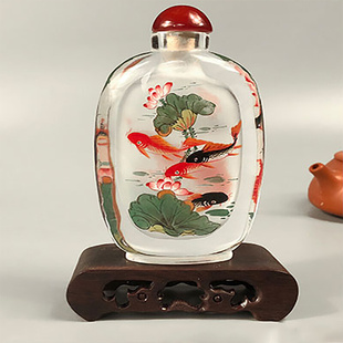 京城故事手工绘制内画鼻烟壶中国传统工艺摆件出国礼品送老外长辈