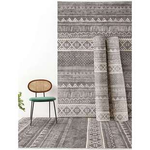 易打理 高档北欧ins地毯客厅卧室沙发茶几垫摩洛哥民族风灰色耐脏