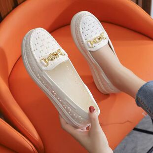 女护士白鞋 夏季 2020新款 女鞋 塑料沙 凉鞋 限时抢购 防水镂空韩版