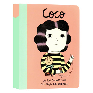 英文原版 女孩篇 绘本 儿童英语启蒙图画书 First 小女孩大梦想纸板书 Coco 小人物大梦想系列 Chanel 可可香奈儿