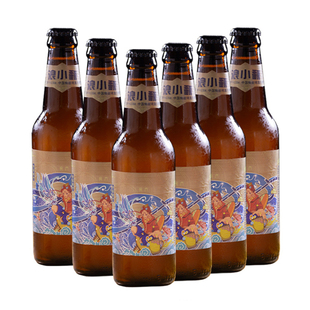 国产精酿啤酒桂花拉格小麦蜂蜜香330ml 6瓶装 山东生产整箱非听装