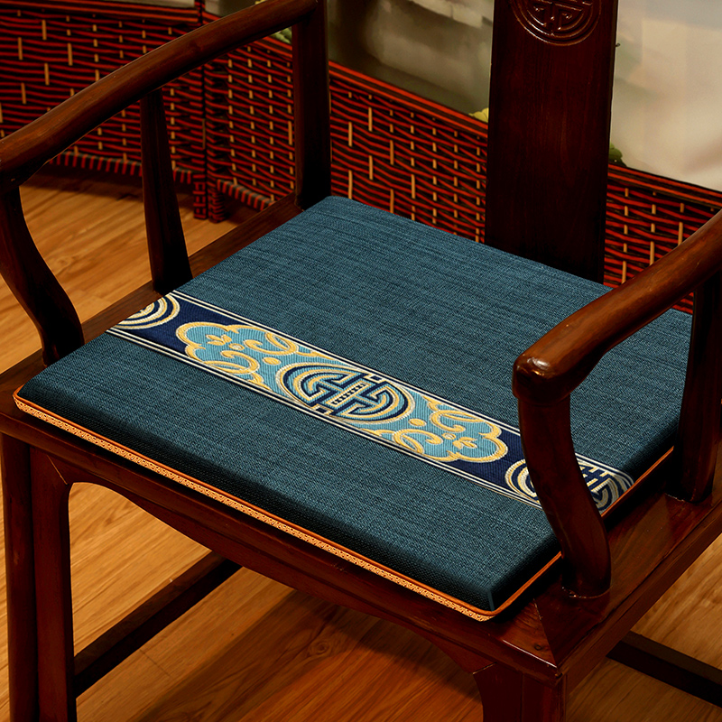 实木椅子垫餐桌餐椅垫太师椅圈椅茶椅座垫夏季 红木沙发坐垫新中式