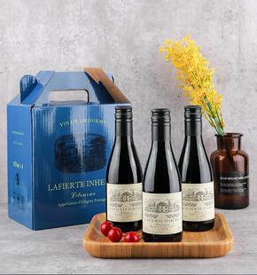 法国原瓶进口小瓶红酒干红葡萄酒拉斐187ml4支6支多套餐整箱礼盒
