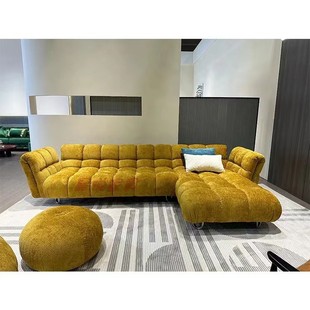 轻奢简约模块沙发北欧设计师别墅客厅豆腐块转角沙发 布艺沙发意式