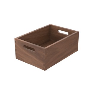 定制新款 北美黑胡桃实木杂物盒木质收纳盒桌面整理储物长方形简约