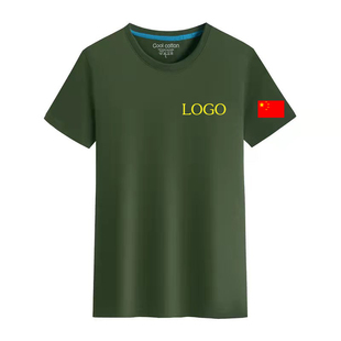 印logo 翻领工作服战友聚会班服广告文化POLO衫 八一T恤定制短袖
