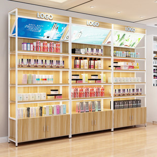 化妆品展示柜货架展示架陈列柜自由组合母婴店货柜产品展架超市架