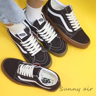 Sunny现货 VANS黑色生胶OS帆布休闲鞋 VN0A391FCHC SK8中帮低帮板鞋