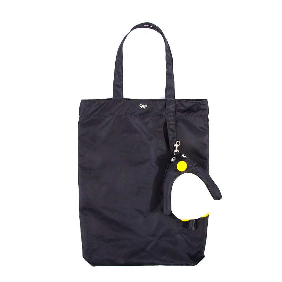 安雅企鹅包购物袋防水尼龙单肩包妈咪包旅行便携折叠手提袋 夏新款