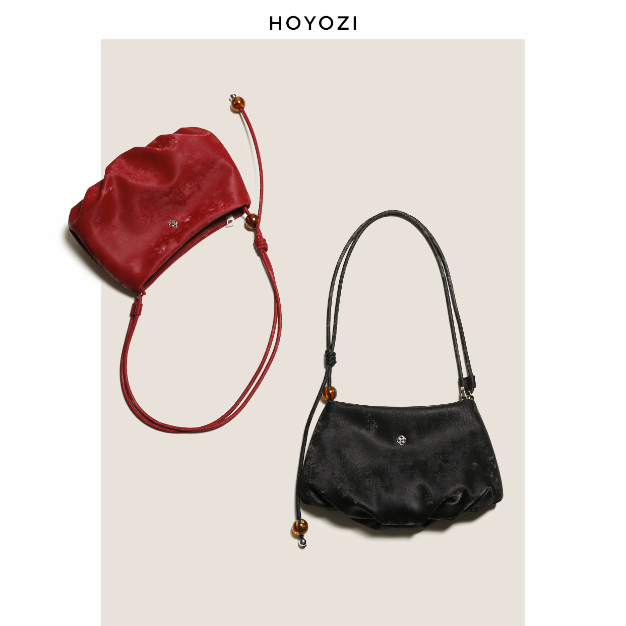 新中式 HOYOZI原创荷塘月色 云朵腋下斜挎包单肩包 小优家包包