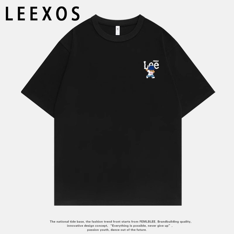 品牌特惠 t恤上衣 潮流春夏新款 官方联名 短袖 LEEXOS官方联名