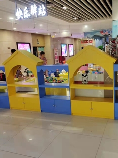 母婴店奶粉店尿不湿展示柜儿童玩具游乐场宠物店货架挂件中岛柜