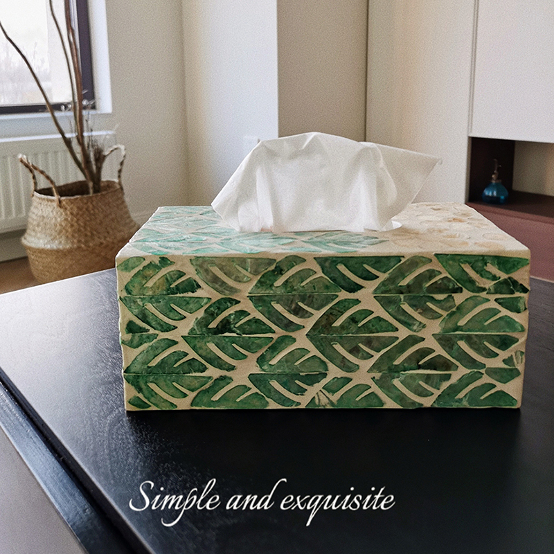 纸巾盒抽纸盒ins风轻奢北欧式 美式 饰纸巾盒 装