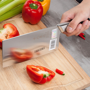十八子作菜刀家用超快锋利不锈钢厨师专用切菜刀厨房刀具切肉片刀