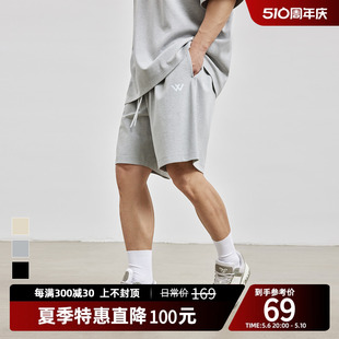 男宽松 篮球短裤 夏季 简约logo印花运动短裤 美式 BD健美站新款