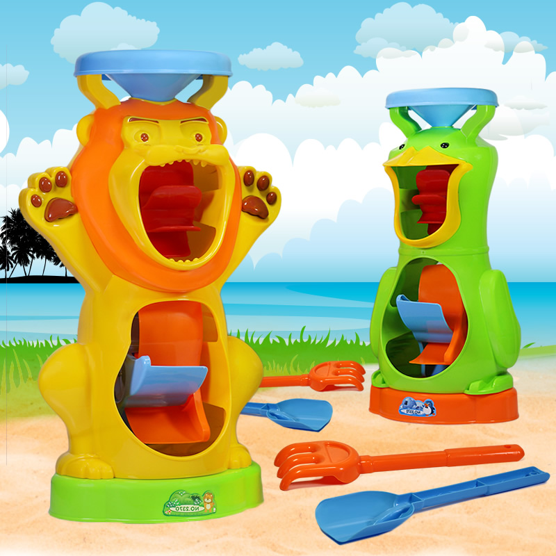 高级游乐园决明子玩沙子工具大 特大加厚沙漏儿童沙池沙滩玩具套装