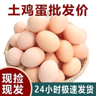 新鲜鸡蛋土鸡蛋正宗农家散养谷物鲜鸡蛋红心笨鸡蛋虫草鸡蛋柴鸡蛋