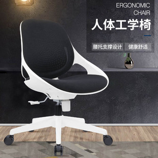 电脑椅家用人体工学椅舒适久坐转椅靠背透气网布升降办公椅职员椅
