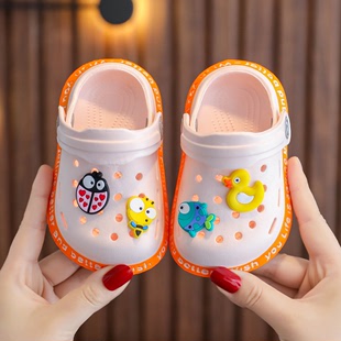 小童2包头 3岁学步婴幼儿防滑洞洞鞋 夏季 新款 男女童软底1 宝宝凉鞋
