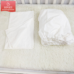 定制婴儿全棉床单婴儿床床笠卡通A类新生幼儿园床罩儿童床垫套夏