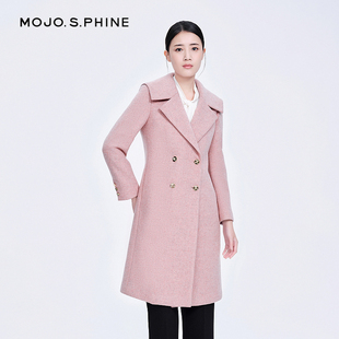 外套女秋冬高级感 羊毛大衣都市精致优雅修身 女装 新品 冬季 MOJO
