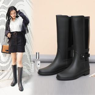 雨鞋 防滑套鞋 新款 韩版 成人胶鞋 高筒防水雨靴长筒水靴防水鞋 女时尚