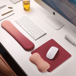 硅胶护腕鼠标垫记忆棉键盘手托可爱女生护手腕垫子办公室桌垫超大
