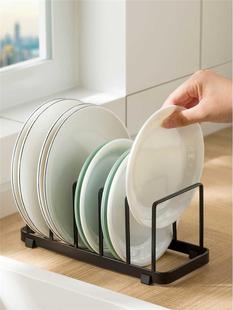 厨房碗碟沥水架厨柜内盘子收纳架碗碟架柜内盘架碟架砧板盘子架托