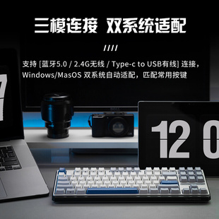 K610WA无线三模热插拔机械键盘MAC游戏办公客制 DURGOD杜伽K620W