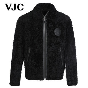 VJC 羊羔毛立领夹克加绒加厚短款 新款 外套B22DK2672 2023秋冬男装