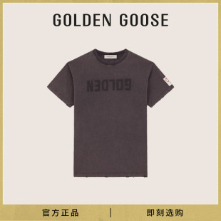 长款 T恤 Golden Collection Goose 深灰色短袖 夏季 女装