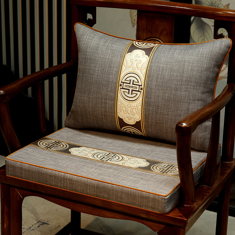 椅子坐垫乳胶实木圈椅太师椅茶桌茶椅凳子座垫餐椅垫座椅垫子 中式