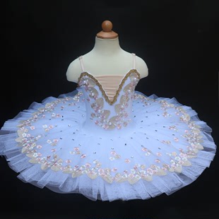 儿童女天鹅湖芭蕾舞裙成人高档演出服吊带蓬蓬纱TUTU公主裙表演服