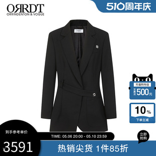 ORRDT澳林丹顿女装 羊毛保暖西装 新款 黑色外套AT51A2339 秋季