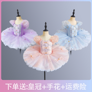 儿童专业芭蕾舞裙女小天鹅蓬蓬裙幼儿公主裙汇演机构表演服舞台装
