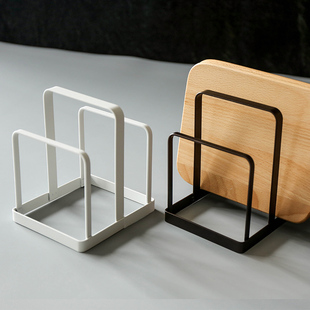 简约铁艺桌面置物架厨房菜板架砧板架沥水架 创意日式 tinyhome