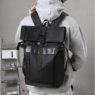 日系潮牌双肩包男大容量旅行包机能运动背包大学生书包电脑包男包
